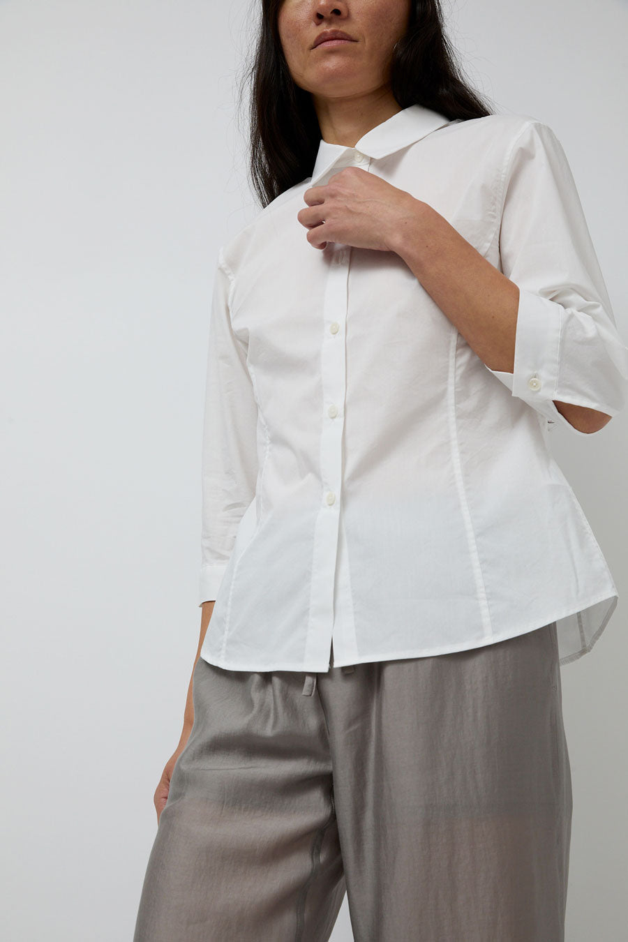 Amomento Half Sleeve Shirt in White