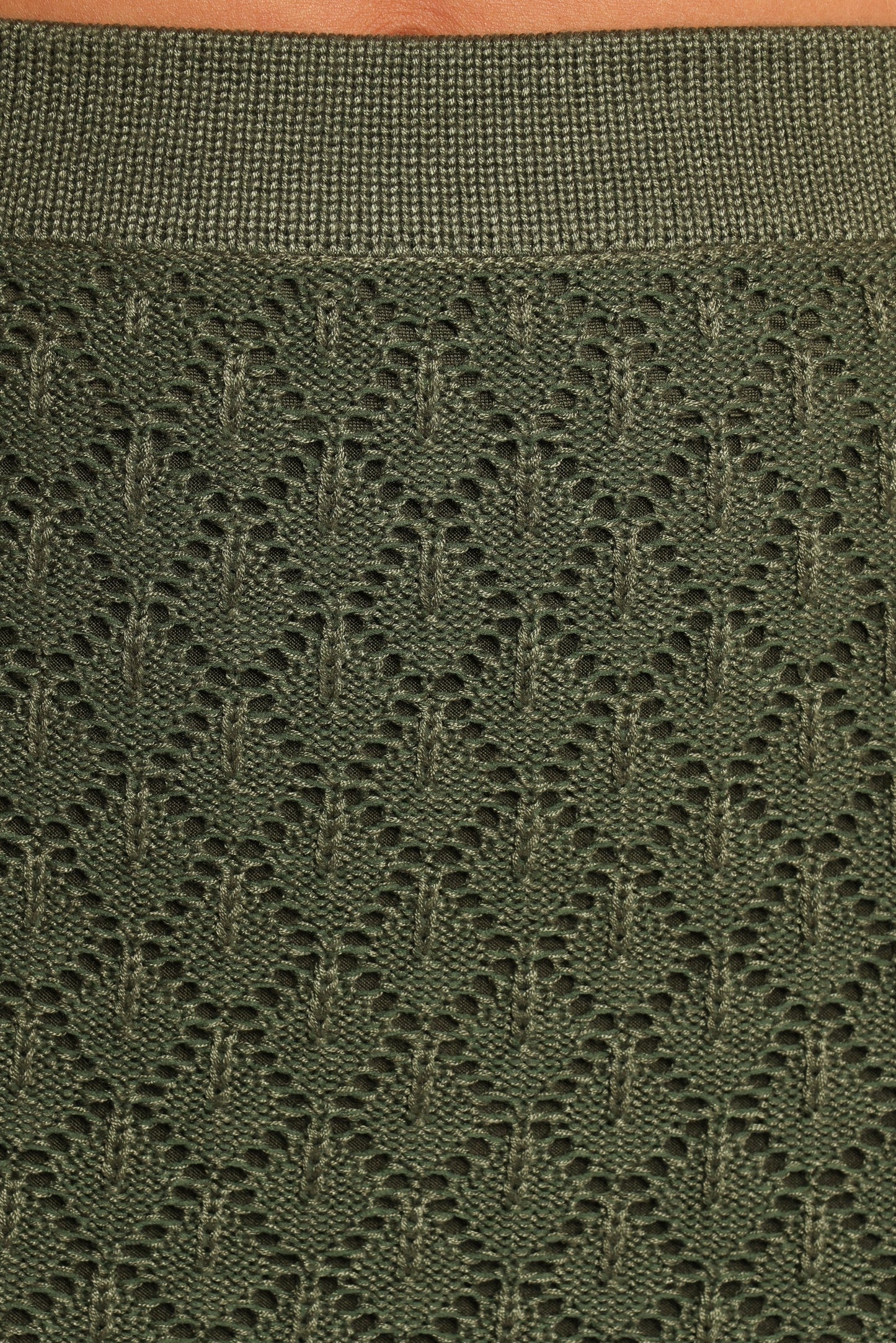 Asplie Knit Maxi Skirt - Olive
