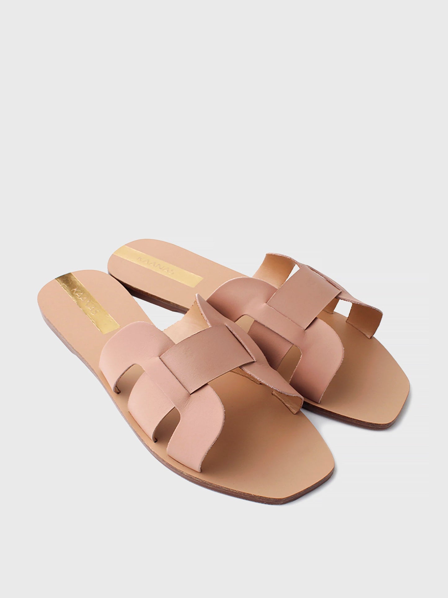 KAANAS Women's Tania Geometric Leather Sandal