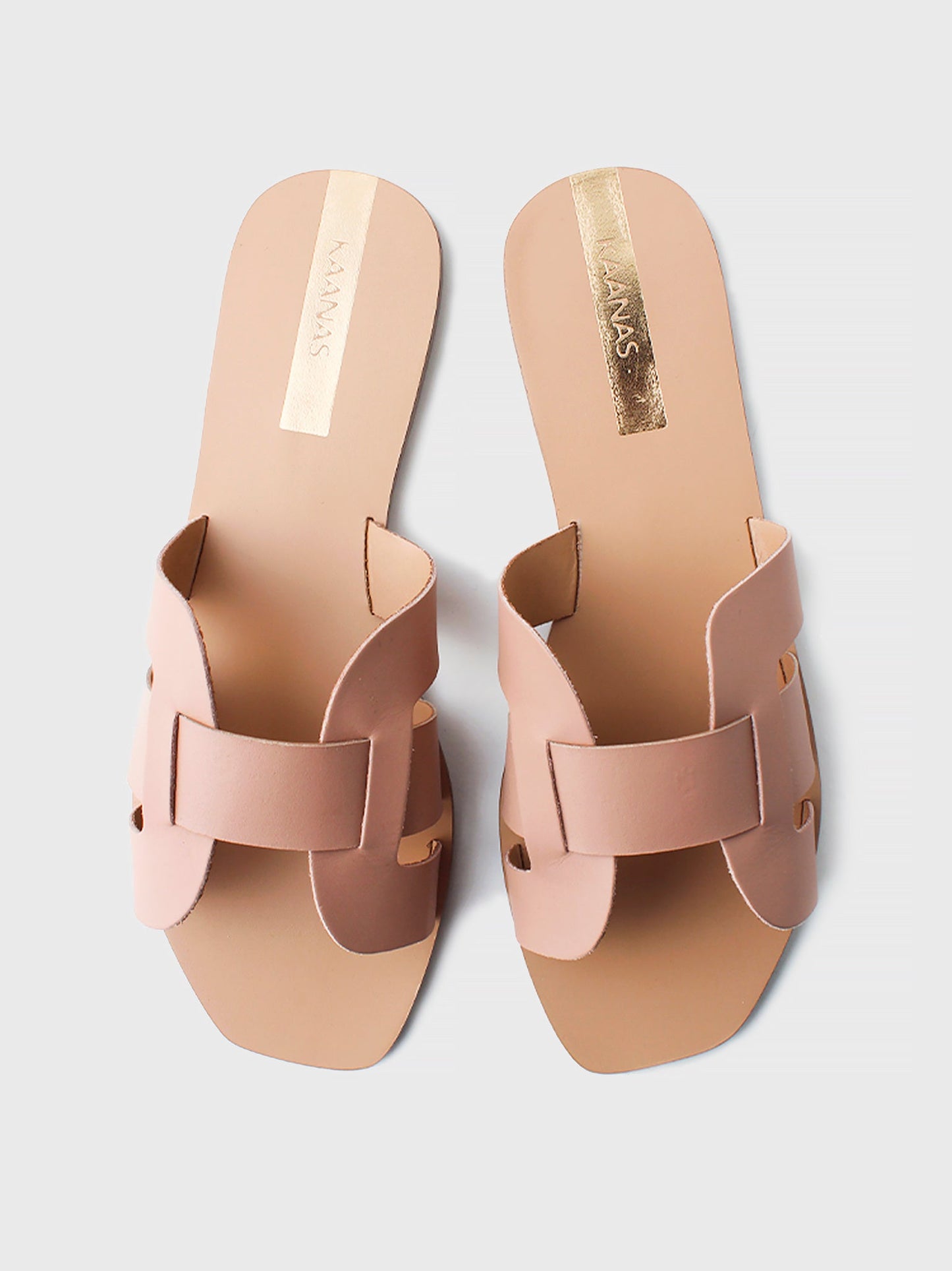 KAANAS Women's Tania Geometric Leather Sandal