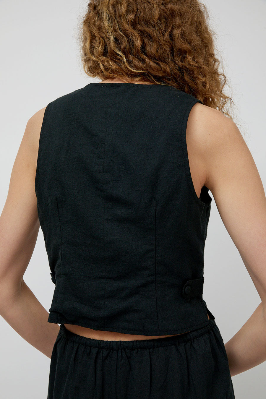 Ciao Lucia Argento Vest in Black