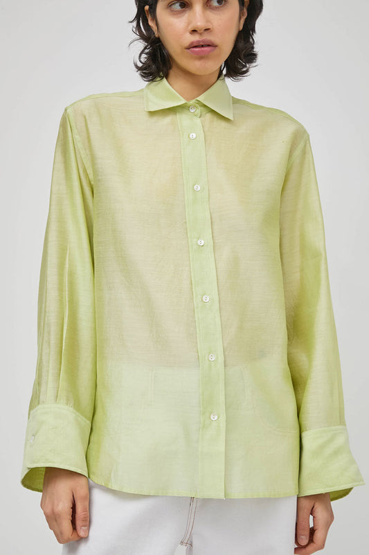 NYMANE Hutton Shirt in Lime