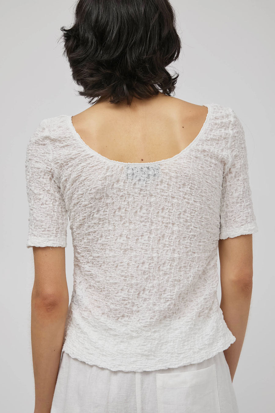 No.6 Eclipse Top in White
