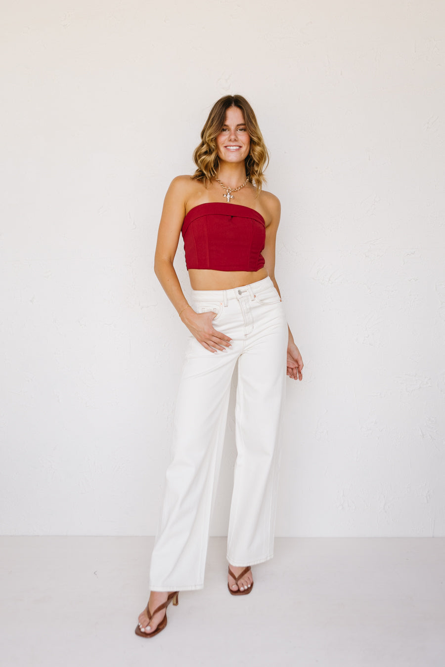 Cocky Strapless Top
